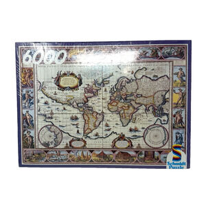 Vintage Schmidt 6000 Piece Puzzle Ancient World Map 1555x1060mm 02168 New Sealed